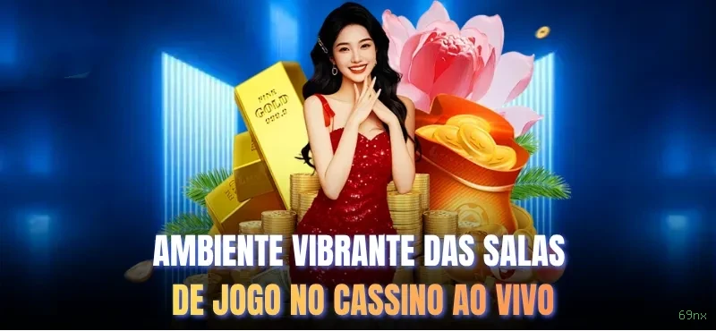 Imagem promocional do cassino online da 69nx mostrando jogos ao vivo